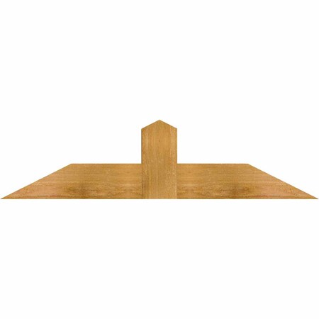 Ekena Millwork Portland Rough Sawn Timber Gable Bracket, Western Red Cedar, 36"W x 9"H x 4"D x 4"F, 6/12 Pitch GBW036X09X0404POR00RWR